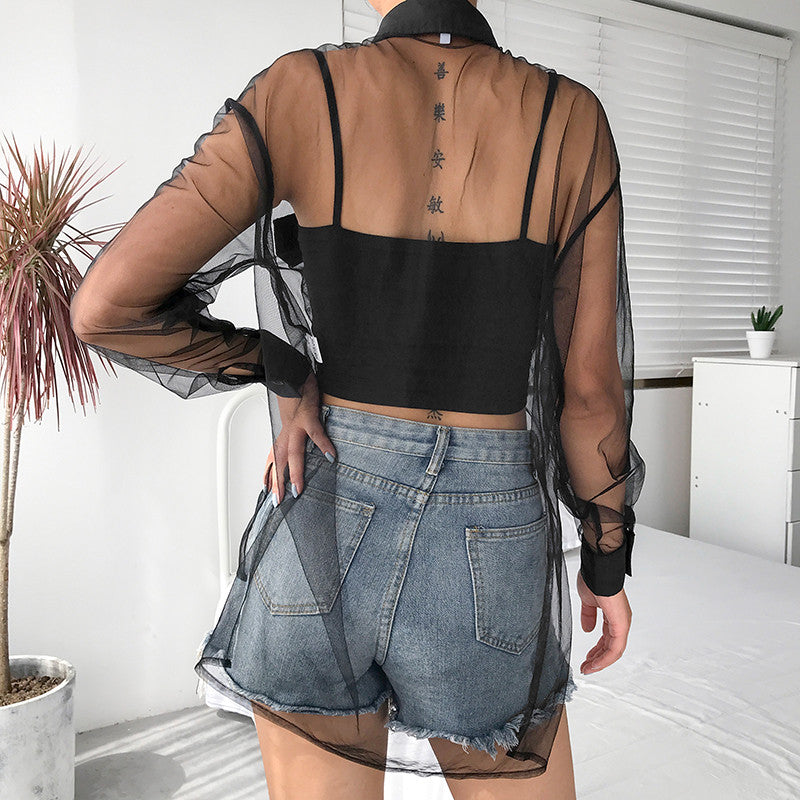 Camicia trasparente Elsha