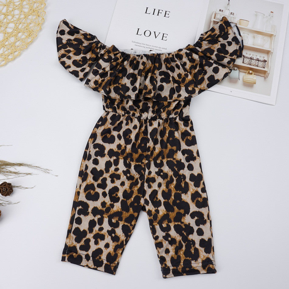Jumpsuit baby leopardata