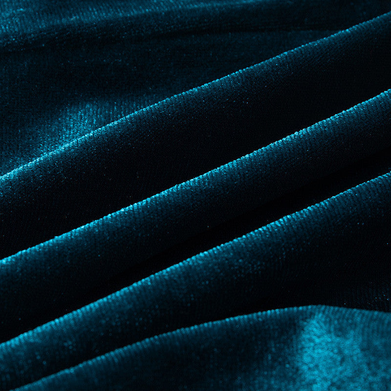 Shorts velvet ruffles