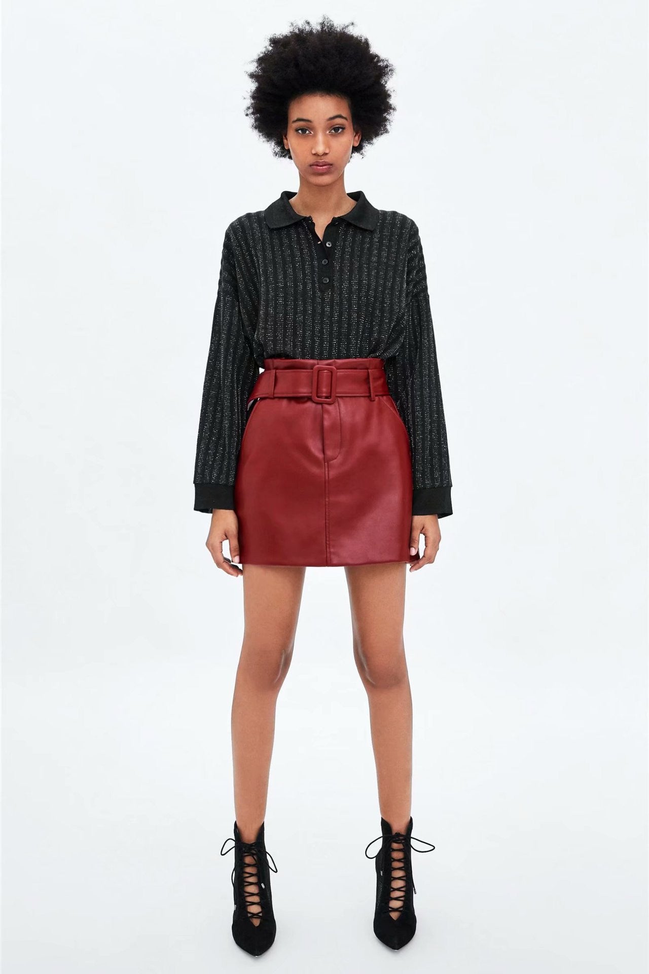 Gonna ecopelle Genevra