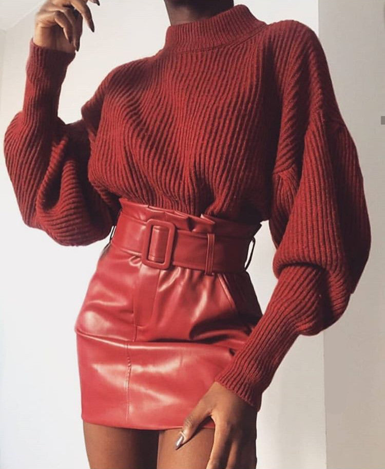 Gonna ecopelle Genevra