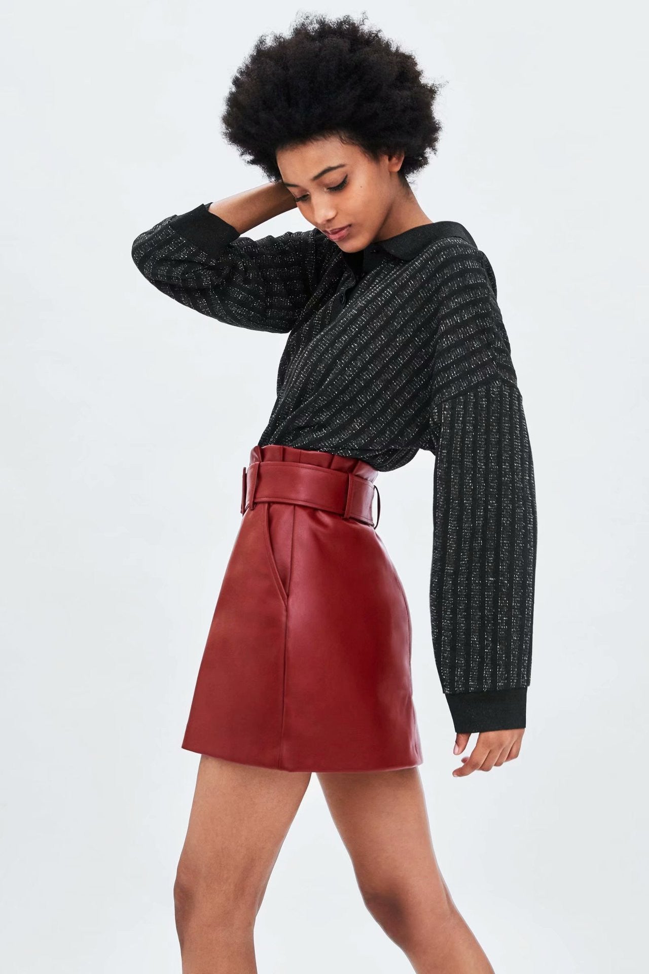 Gonna ecopelle Genevra