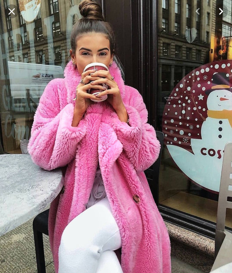 Maxi cappotto peluches