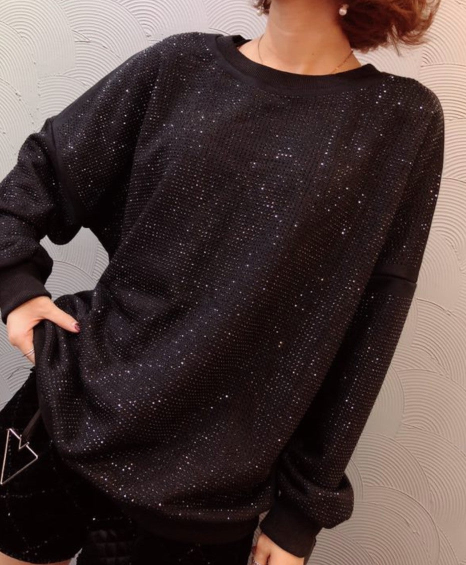 Felpa strass luxury
