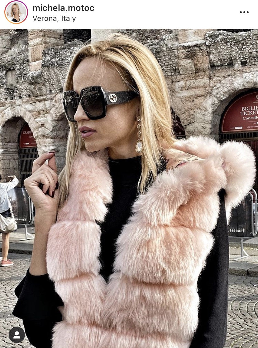 Smanicato ecopelliccia Pissy