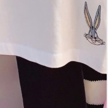 Maglia manica lunga ricami cartoon