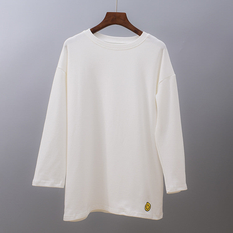 Maglia manica lunga ricami cartoon