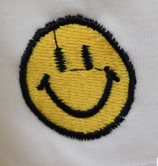 Maglia manica lunga ricami cartoon