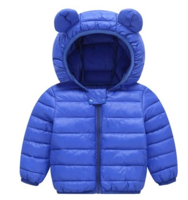 Baby piumino con orecchie bear