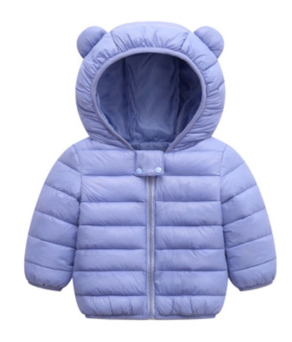 Baby piumino con orecchie bear