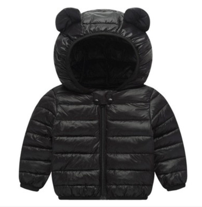 Baby piumino con orecchie bear