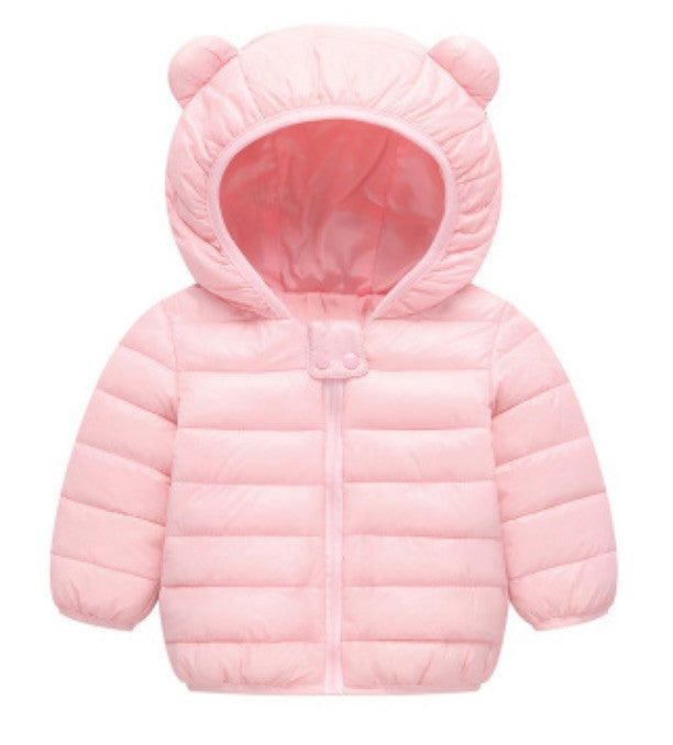 Baby piumino con orecchie bear