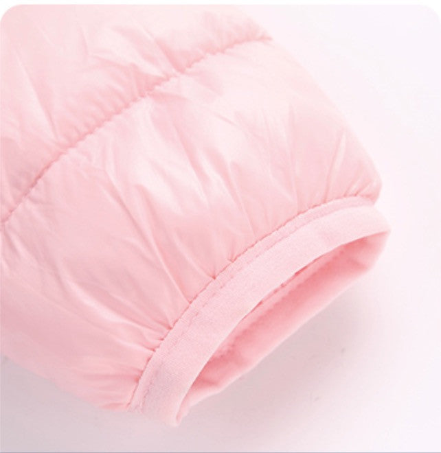 Baby piumino con orecchie bear