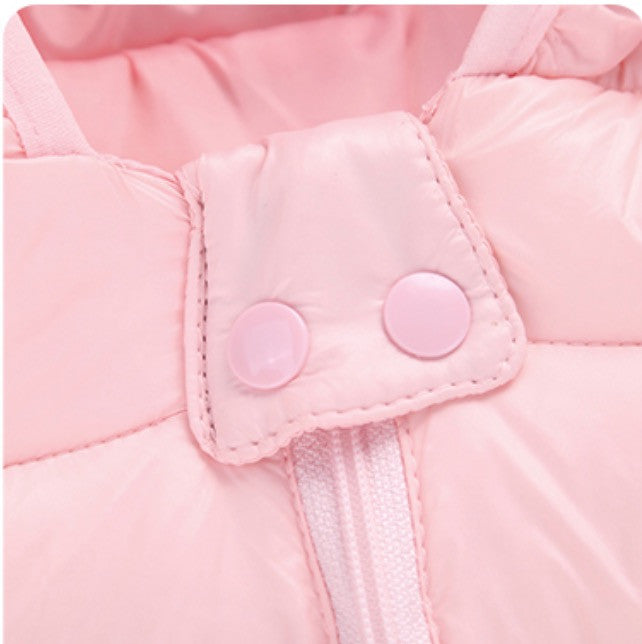 Baby piumino con orecchie bear