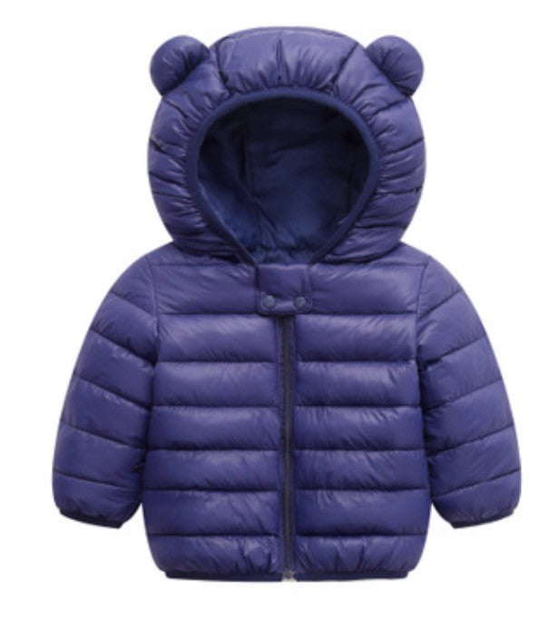 Baby piumino con orecchie bear