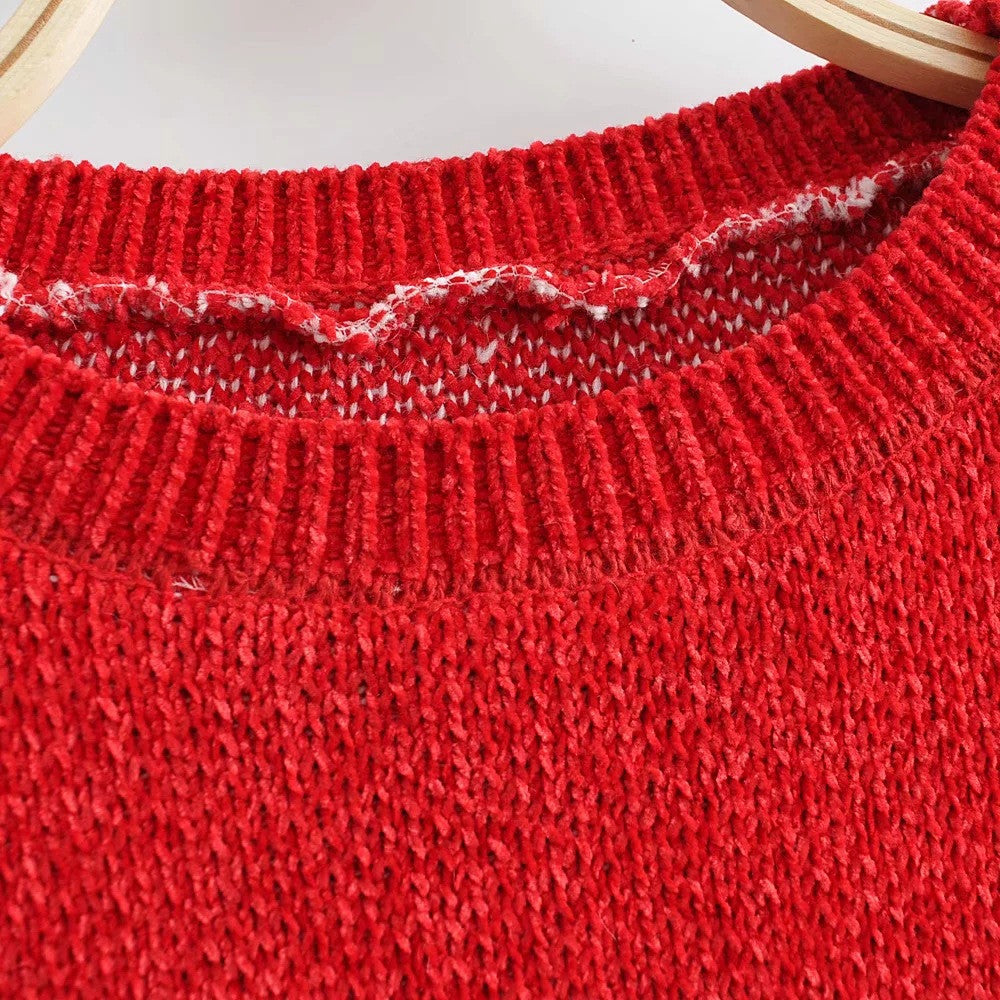 Maglioncino cuori rossi