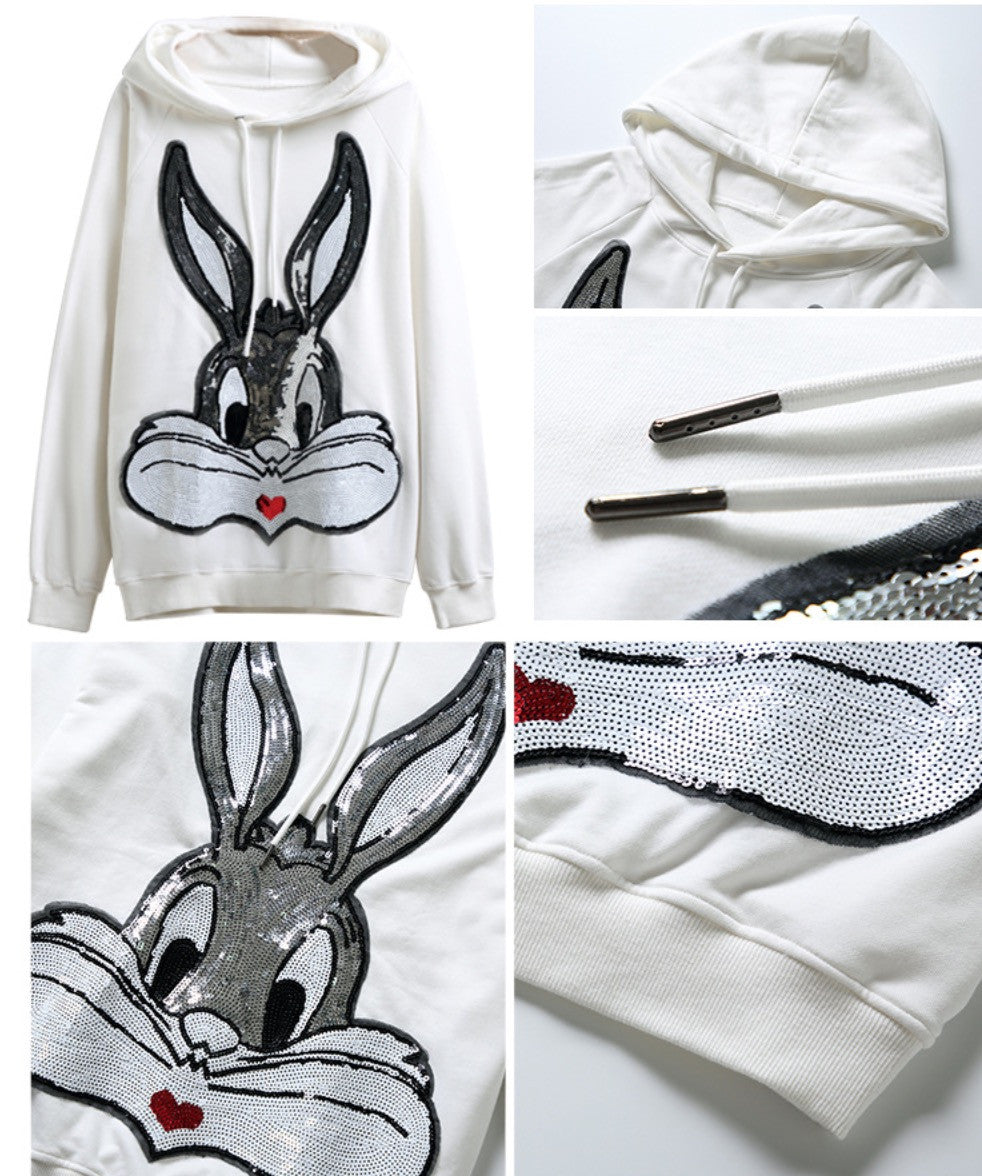 Maxi felpa Bugs Bunnie Pailettes