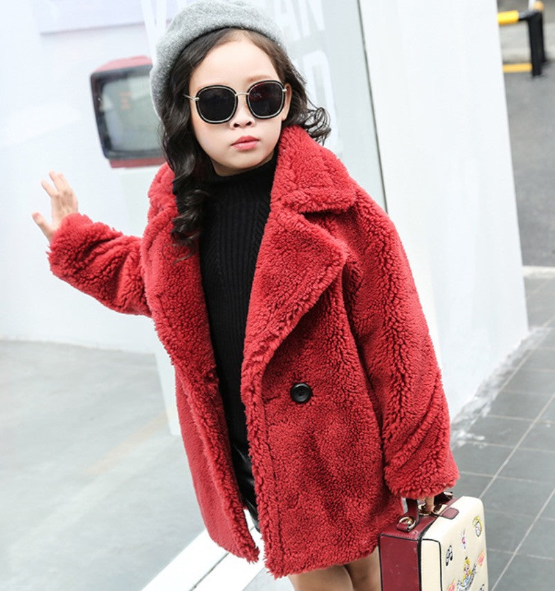 Maxi cappotto peluches baby