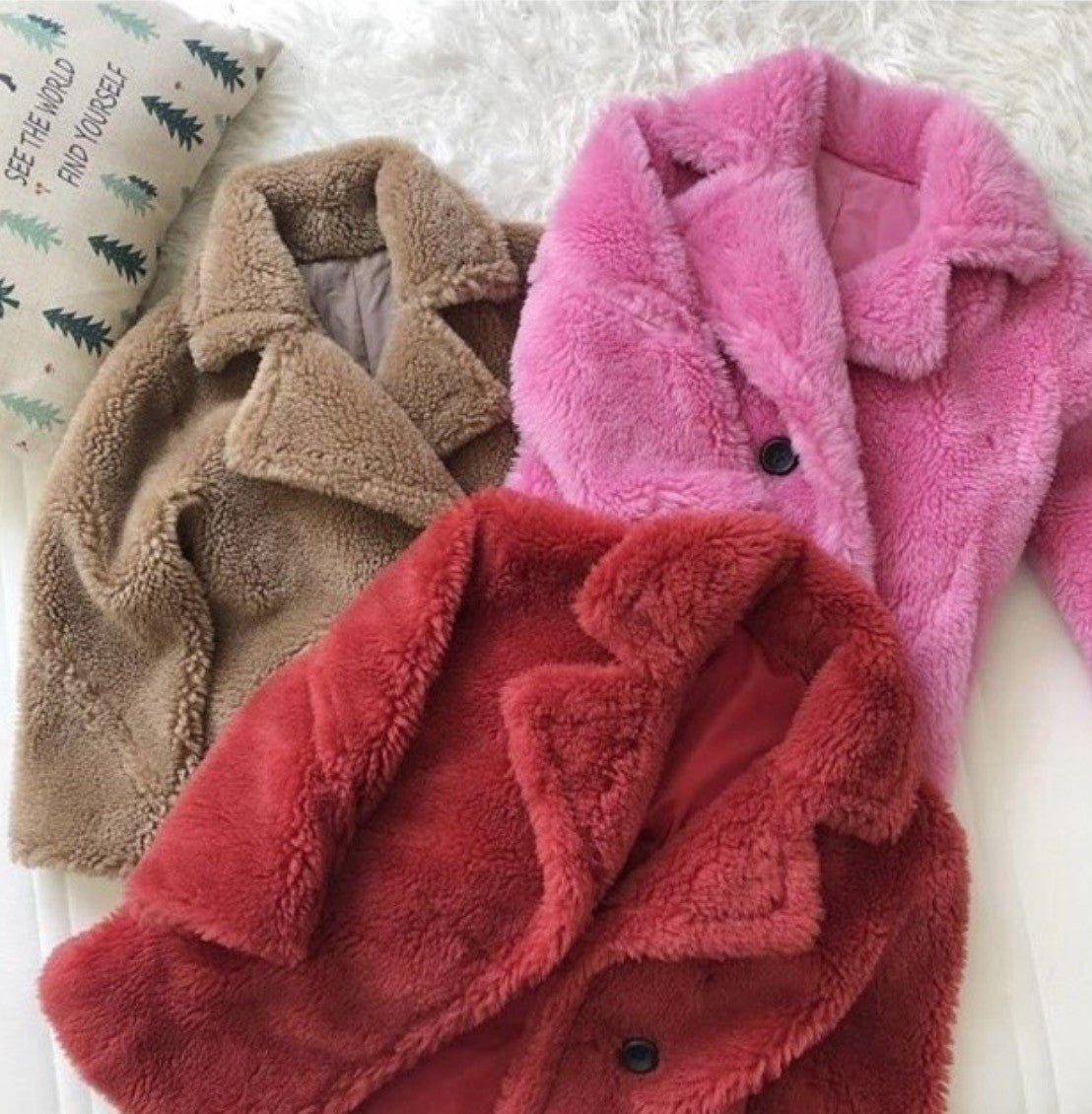 Maxi cappotto peluches baby