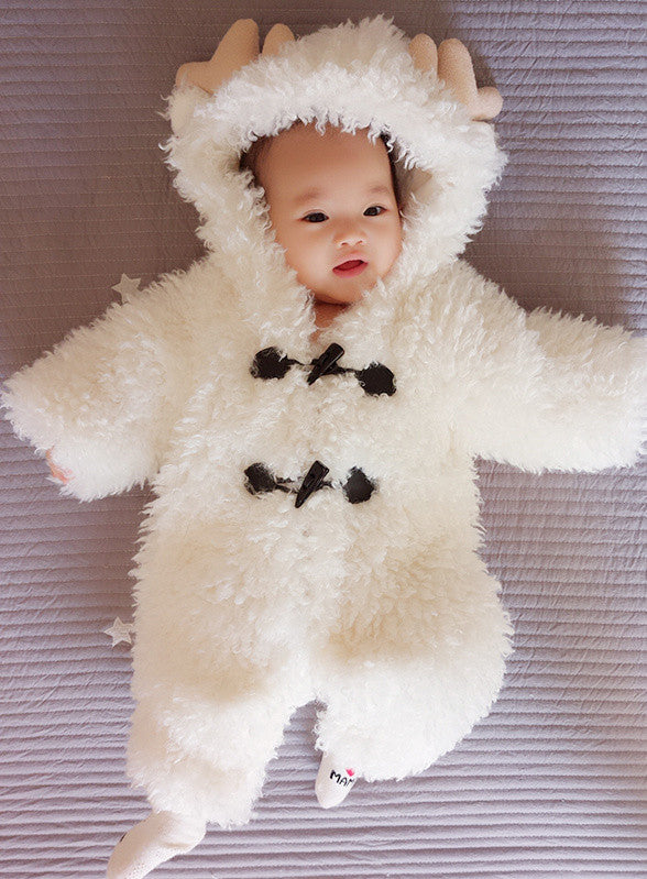 Baby tutina renna bianca