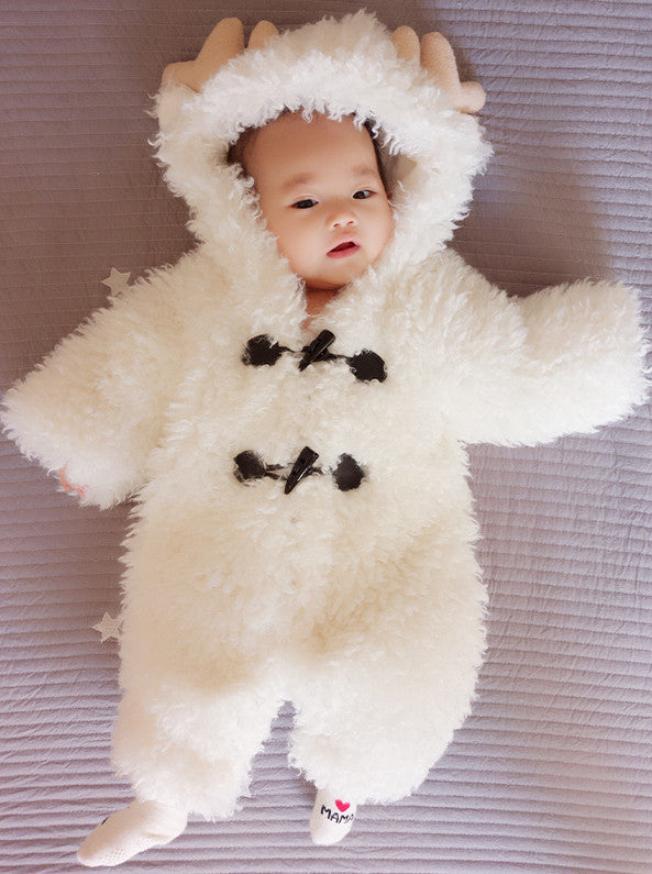 Baby tutina renna bianca