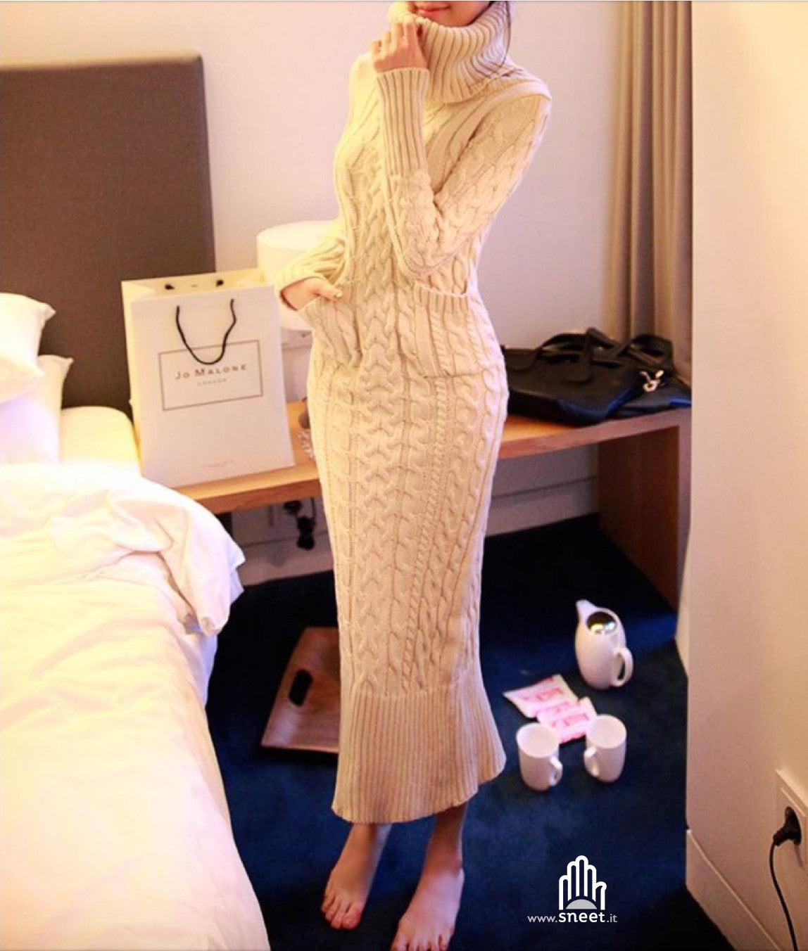 Maxidress in maglia Kleope