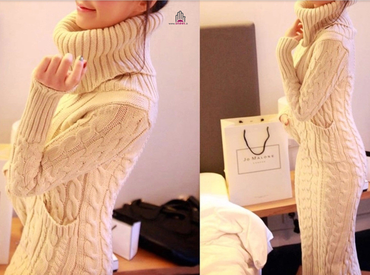 Maxidress in maglia Kleope