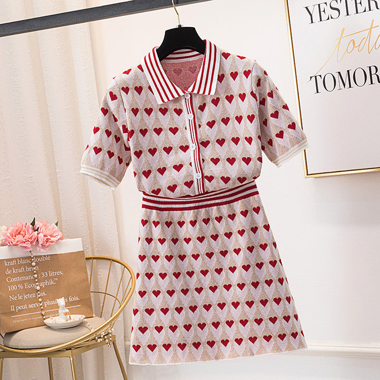 Completo in maglia heartz