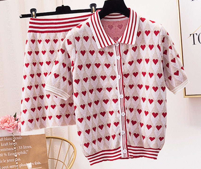 Completo in maglia heartz