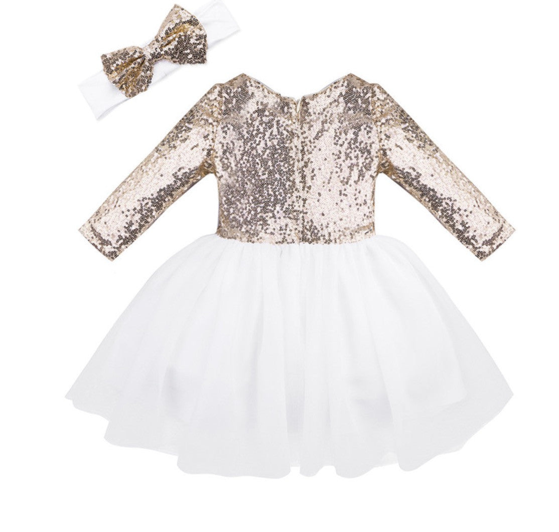 Abito bimba sequinbowwy