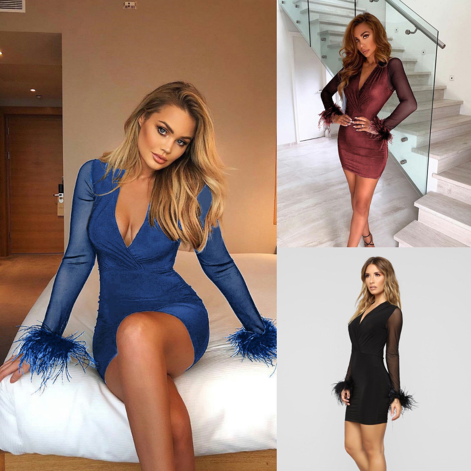 Abito polsini frou-frou