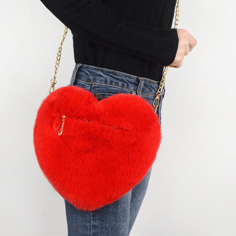 Borsa cuore peluches
