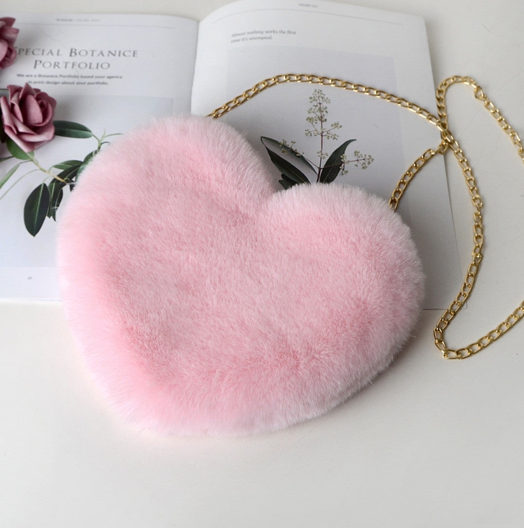 Borsa cuore peluches