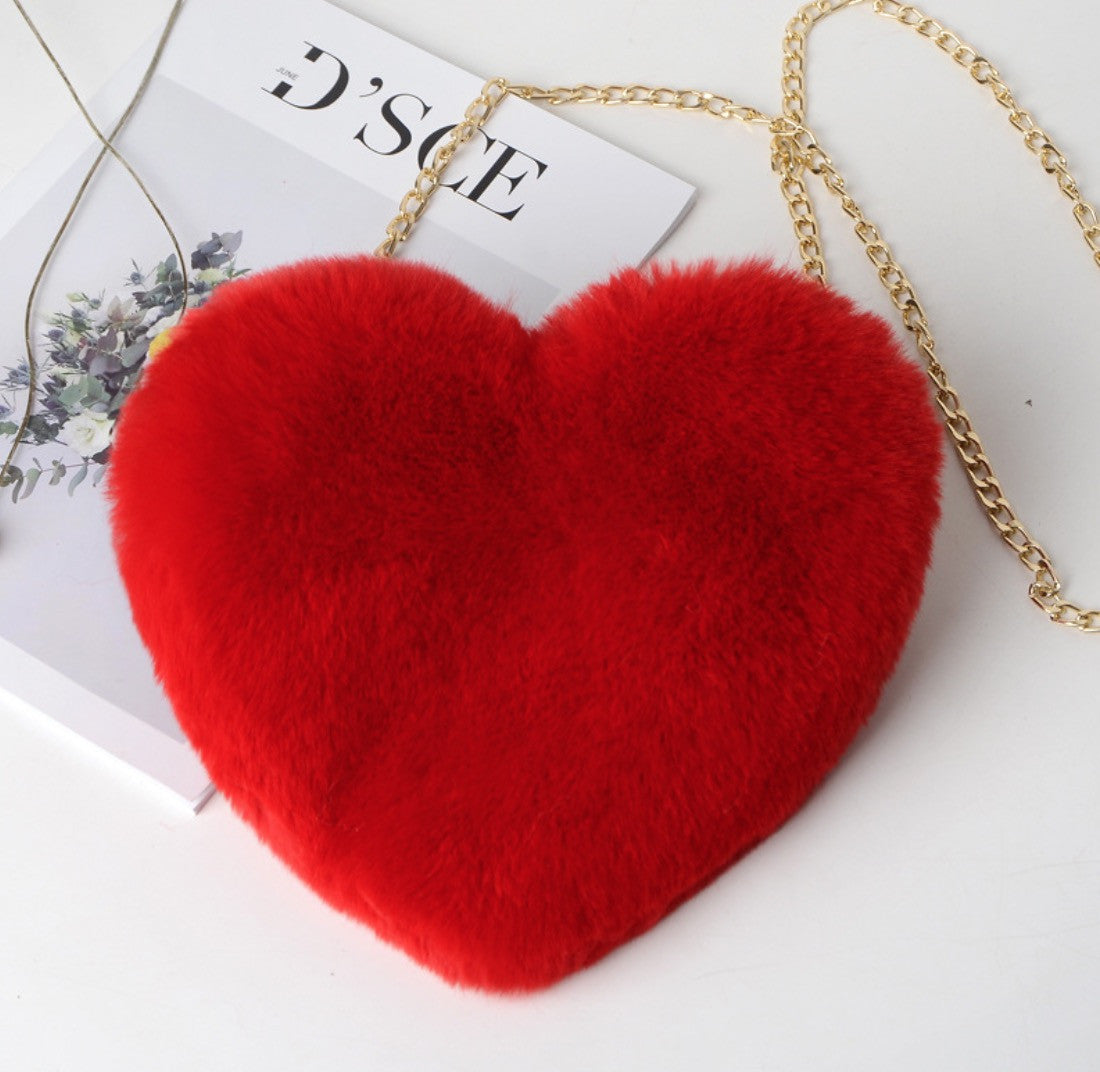 Borsa cuore peluches
