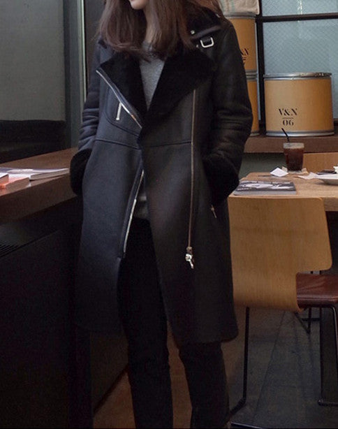 Parka lungo ecopelle