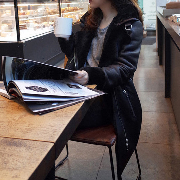 Parka lungo ecopelle