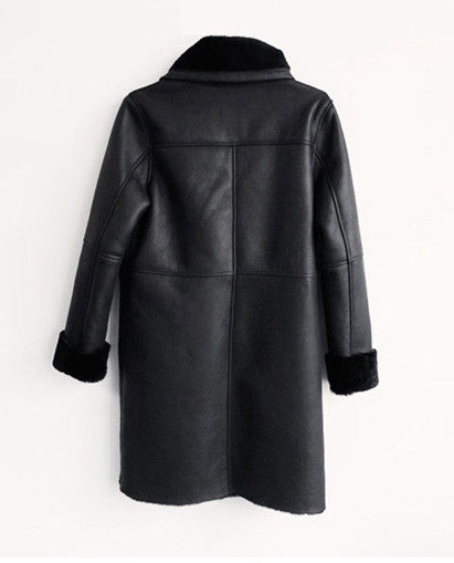 Parka lungo ecopelle