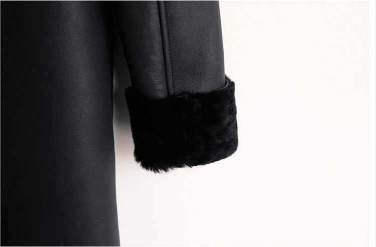 Parka lungo ecopelle