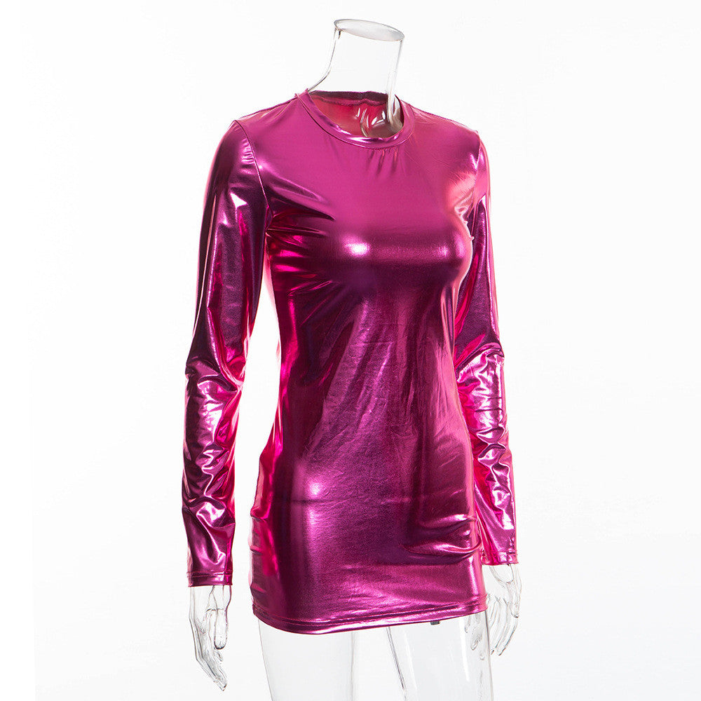 Metallik pink Dress