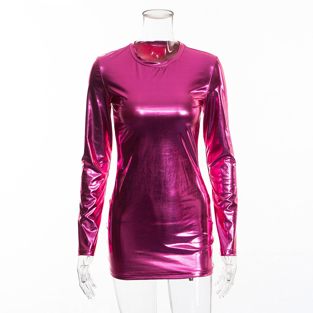 Metallik pink Dress