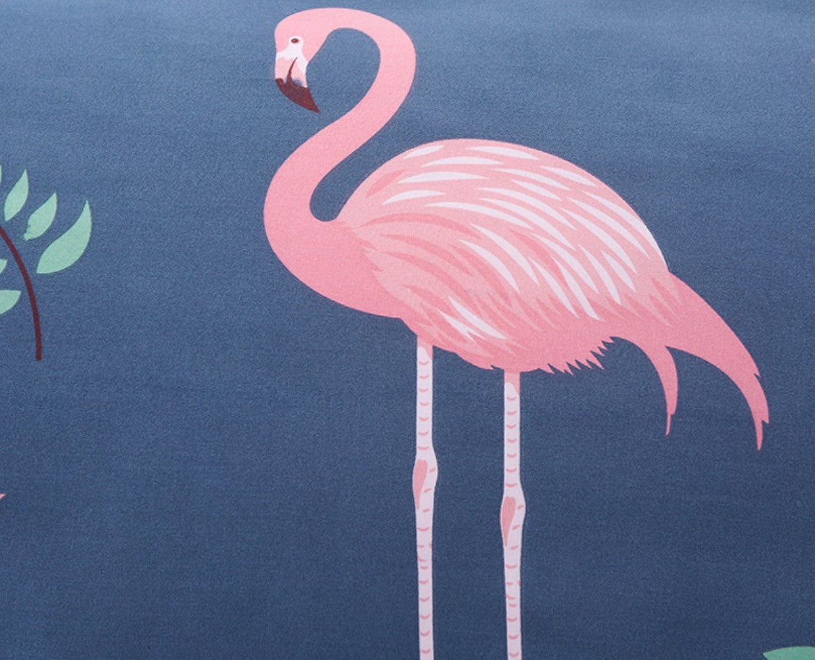 Set letto fenicotteri rosa