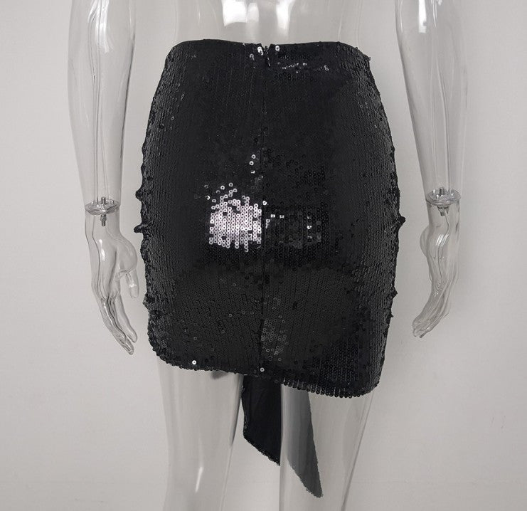 Mini pailettes drappeggiata