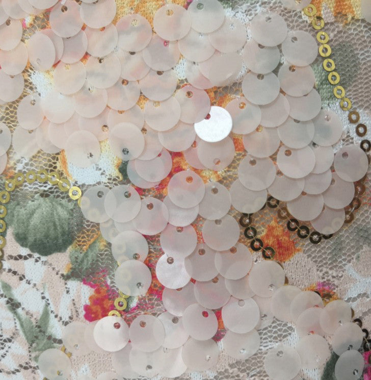 Mini pailettes drappeggiata