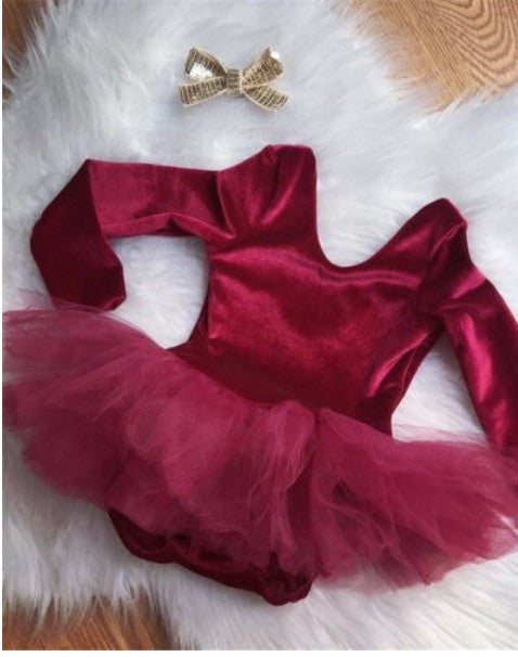 Body baby velluto tulleskirt