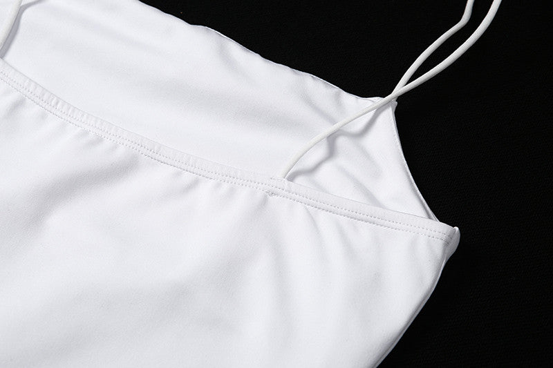 Abito tubino strass chain