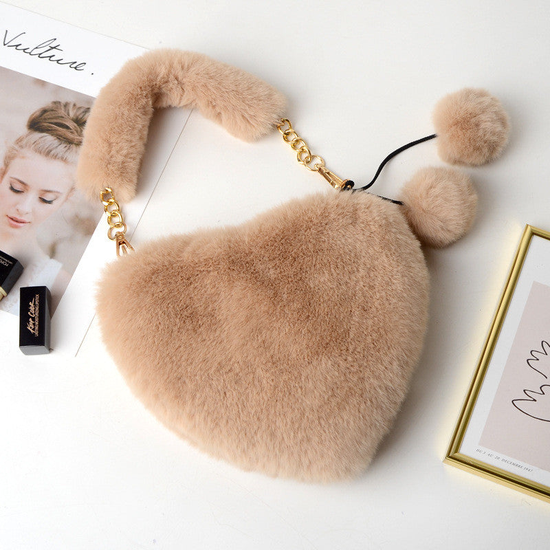 Borsa peluches heart manici