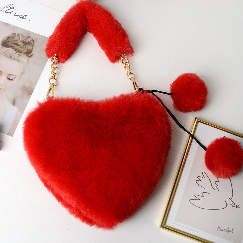Borsa peluches heart manici