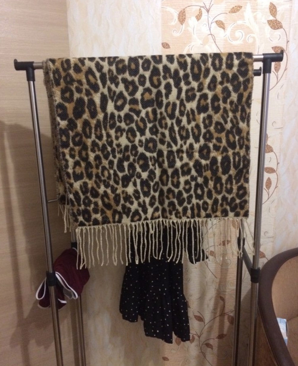 Maxi sciarpa leopard