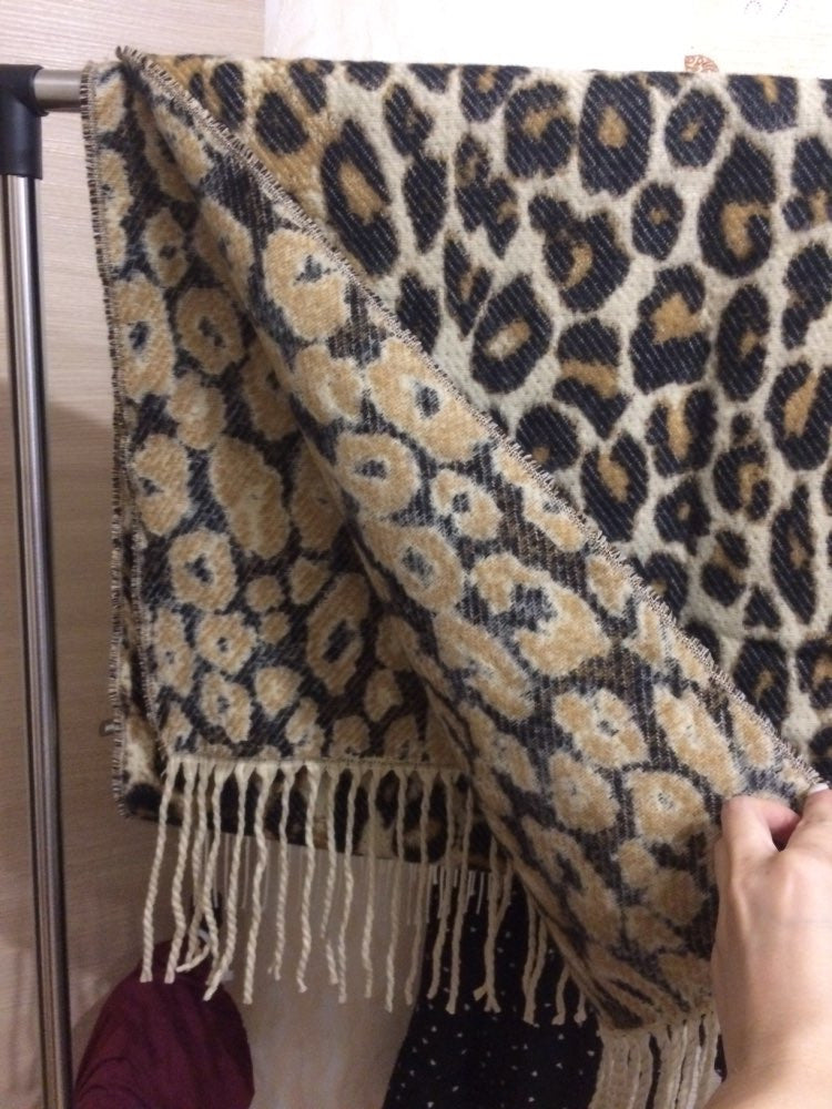 Maxi sciarpa leopard