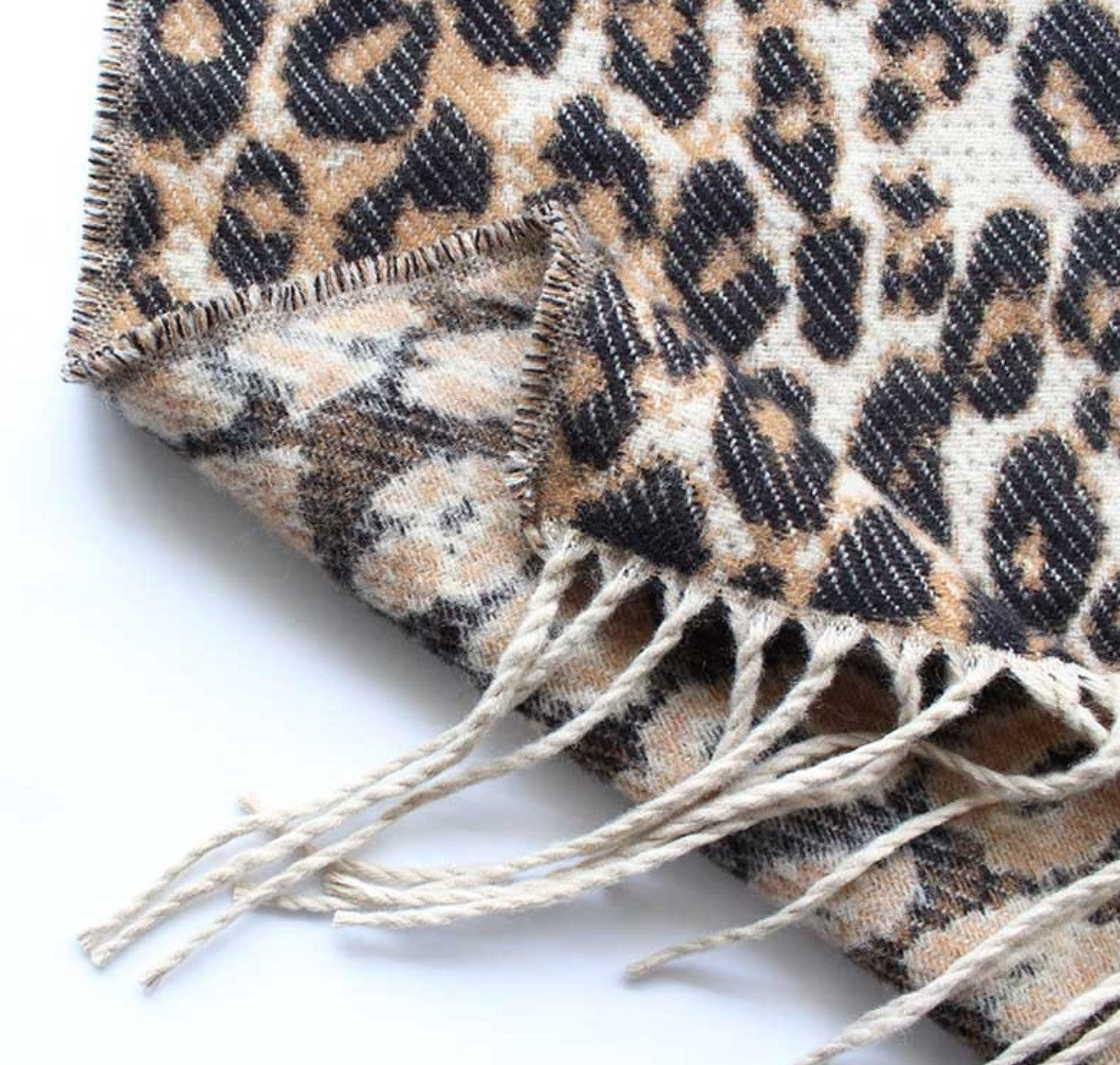 Maxi sciarpa leopard